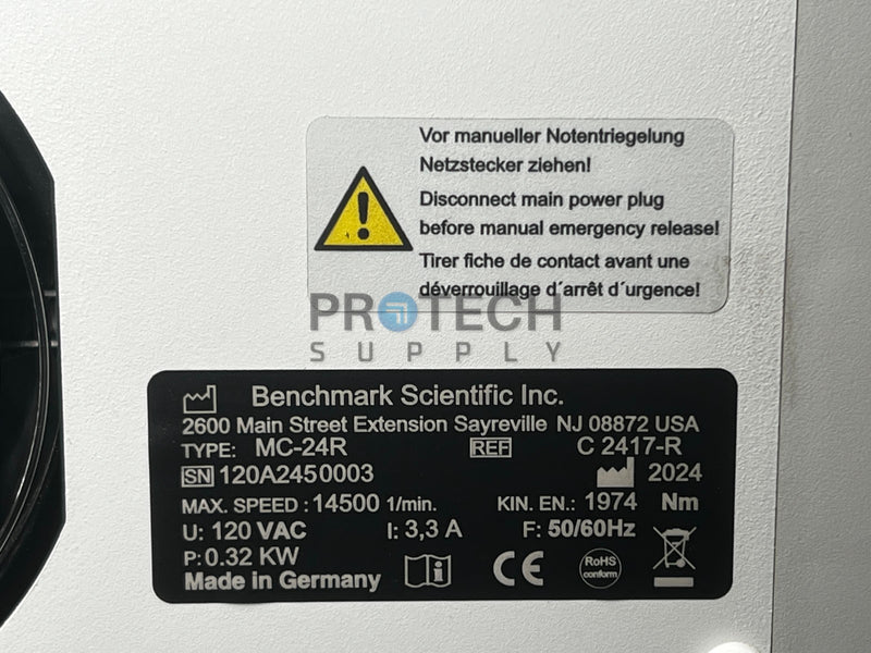 Load image into Gallery viewer, Benchmark Scientific MC-24R Refrigerated High Speed Microcentrifuge w/ WARRANTY
