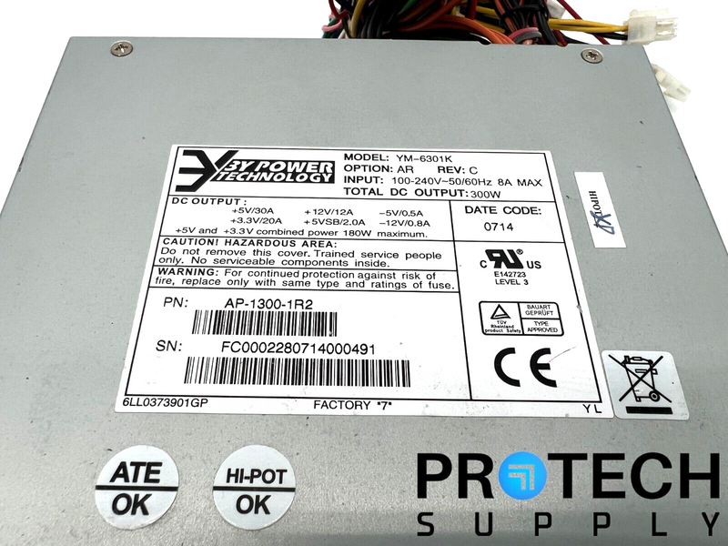 Load image into Gallery viewer, 3Y Power Technology AP-1300-1R2 300W 50/60Hz 8A Power Module with WARRANTY

