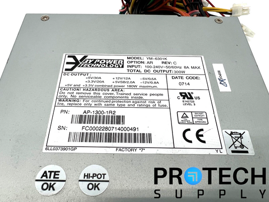 3Y Power Technology AP-1300-1R2 300W 50/60Hz 8A Power Module with WARRANTY