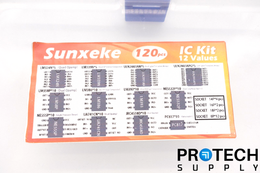 (Aprox. 120 pcs) Sunxeke IC Kit 12 Values with WARRANTY