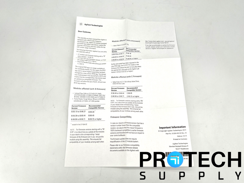 Load image into Gallery viewer, Agilent 5190-0917 Deuterium Lamp with WARRANTY
