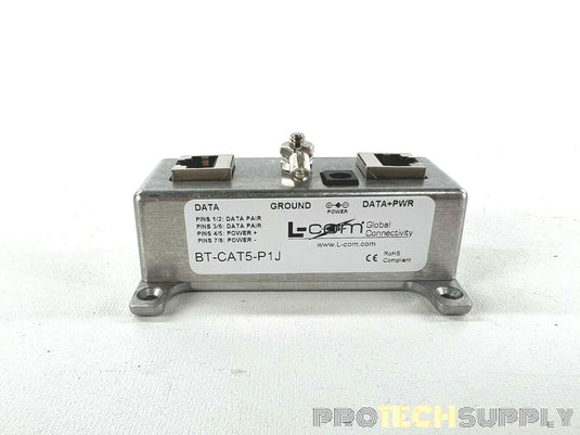 L-Com BT-CAT5-P1J Single-Port Passive PoE Injector/Picker 
