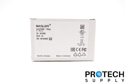 Basler acA2500-20gc Color GigE Camera NEW with WARRANTY SEALED