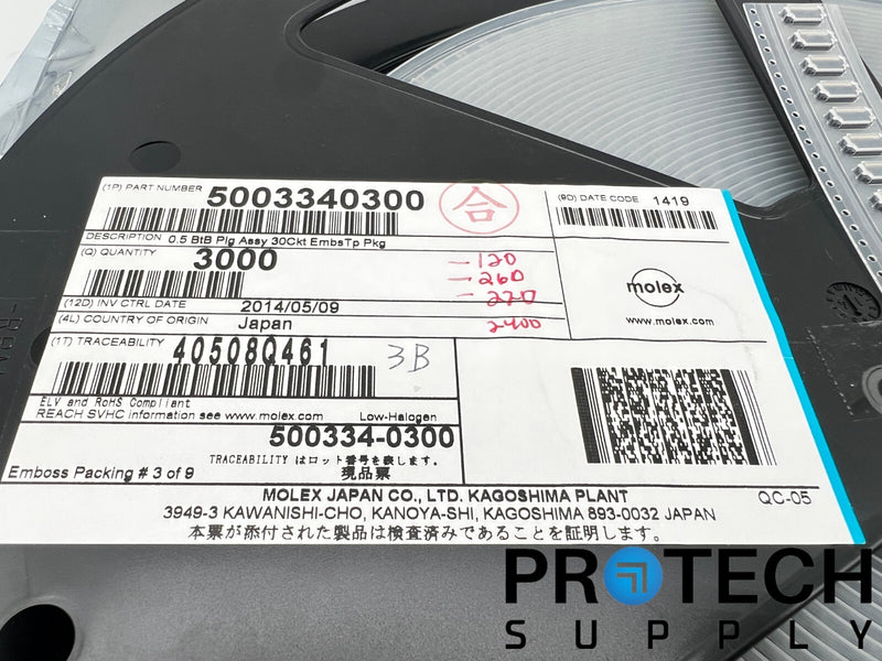 Load image into Gallery viewer, (3000/Reel) Molex 500334-0300 30-Position Connector Plug with WARRANTY
