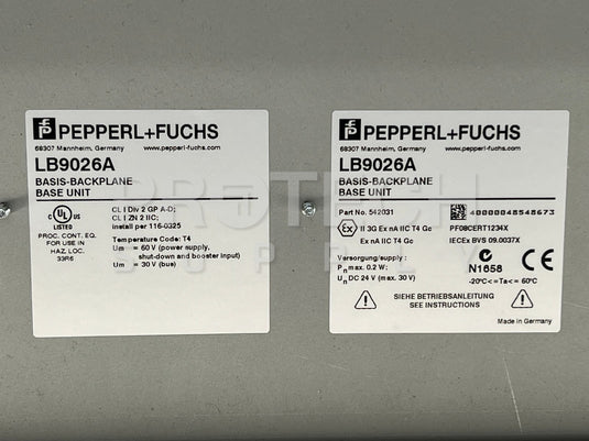 Pepperl Fuchs LB9026A Basis-Backplane Base Unit NEW with WARRANTY