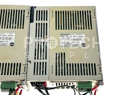 (Lot of 4) Mitsubishi MR-J2S-40B1-EH018 AC Servo Drive FOR PARTS / REPAIR