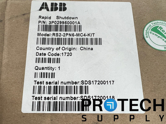 ABB RS2-2PN6-MC4 Solar Rapid Shutdown Device NEW with WARRANTY