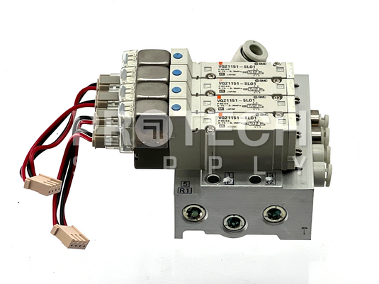 (Assy of 4) SMC VQZ1151-5L01 Solenoid Valve + Base Mount GUARANTEED