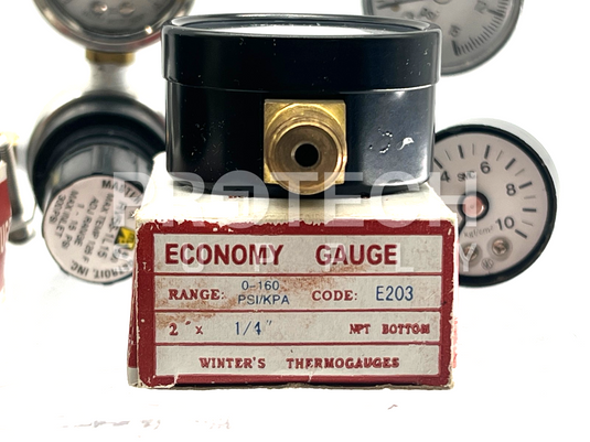 (Lot of 7) Misc PSI Pressure Gauge Winter's / Reotemp / USG / Valley