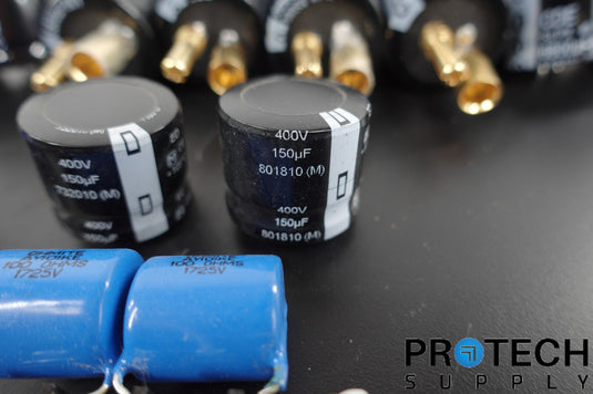 Lot of Various Capacitors Nichicon 6800uF + 1000uF + 220uf + 150uF