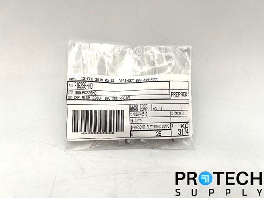 25/Pk Panasonic Aluminum - Polymer Capacitors 16V P16296-ND NEW w/ Warranty