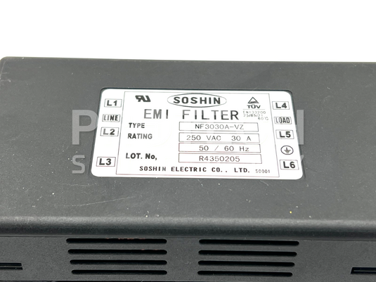 Soshin NF3030A-VZ EMI Filter 50/60Hz with WARRANTY