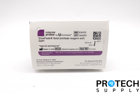4 x 2mL Invitrogen S36939 SlowFade Gold Antifade Reagent w/ DAPI NEW & WARRANTY