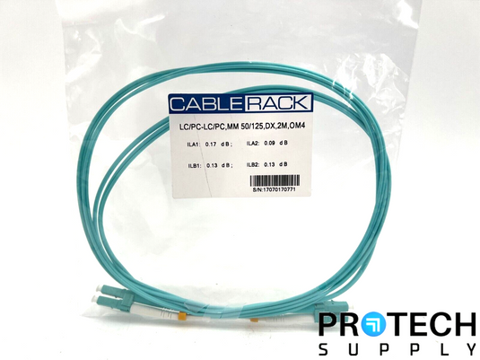 Cable Rack LC/PC-LC/PC Fiber Optic Patch Cable NEW