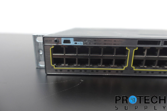 Cisco WS-C3750X-48PF-S 48-Port Gigabit IP Base Switch with WARRANTY