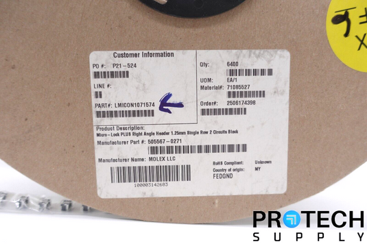 (390/Reel) Molex 505567-0271 Connector Surface Mount 2POS 1.25MM w/ WARRANTY