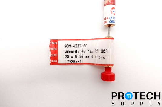 Phenomenex Synergi Max-RP 4µm 80Å LC Column 20 x 0.3 mm 03B-4337-AC w/ WARRANTY