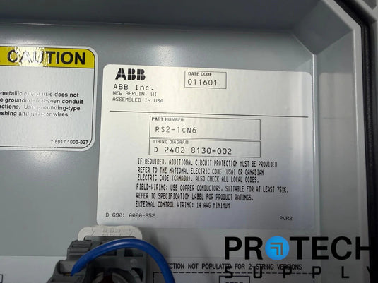 NEW ABB Solar Rapid Rapid Shutdown (RSD) System RS2-1CN6 with WARRANTY