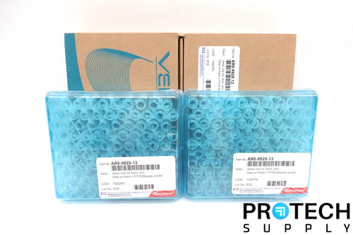 (200/Box) Phenomenex Verex Vial Kit 9mm 2mL w/ Caps AR0-9925-13 NEW w/ WARRANTY