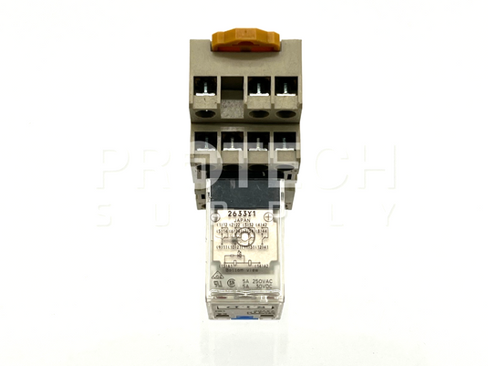 (Lot of 5) Omron MY4IN Relay + 0853EW Relay Base with WARRANTY