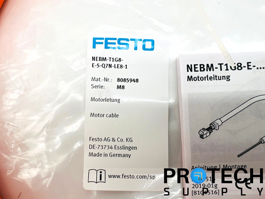 FESTO NEBM-T1G8-E-5-Q7N-LE8-1 / 8085948 Cable New with warranty