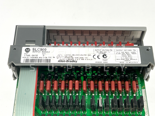 Allen-Bradley 1746-0A16 SLC500 Output Module Ser D with WARRANTY