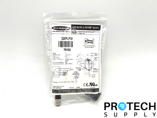 Banner Q20PLPQ5 Q20 World-Beam with WARRANTY