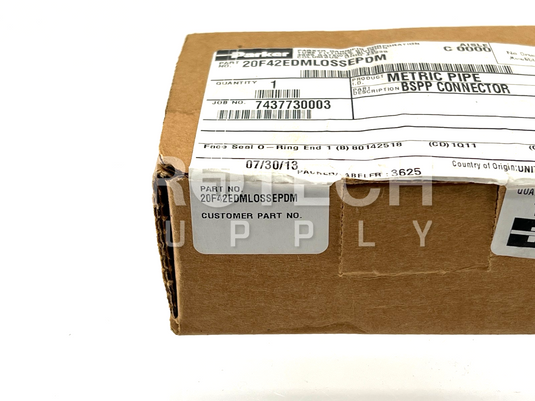 (Lot of 21) Parker 20F42EDMLOSSEPDM Face Seal O-Ring End 1 Connector w/ WARRANTY
