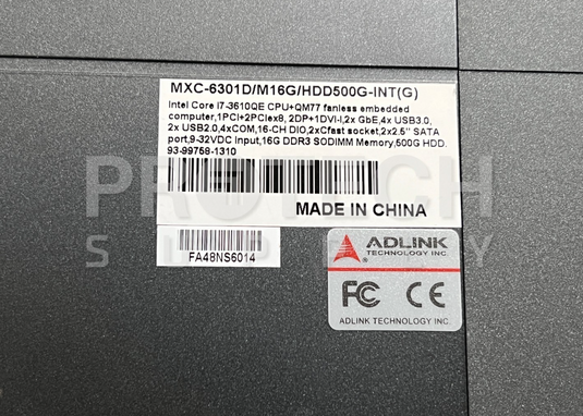 Adlink MXC-6301D Fanless Embedded Computer Intel Core i7-3610QE GUARANTEED