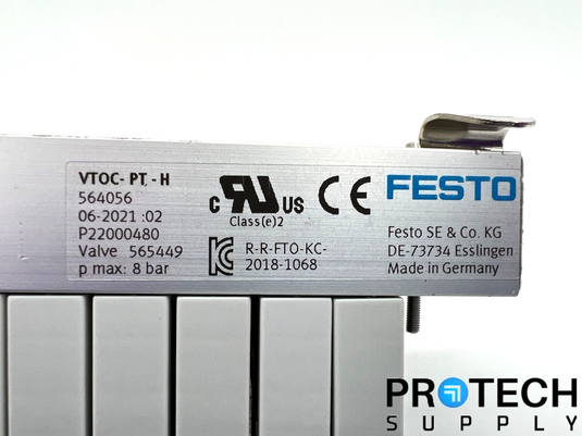 Festo CTEU-EC Bus Node + Pneumatic Valve + Pneumatic Actuator Assy with WARRANTY