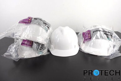 (Lot of 4) Safety Works 818066 Adjustable Hard Hat OSHA Compliant NEW & WARRANTY