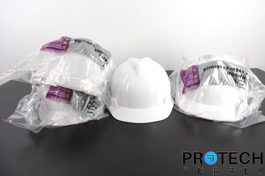 (Lot of 4) Safety Works 818066 Adjustable Hard Hat OSHA Compliant NEW & WARRANTY