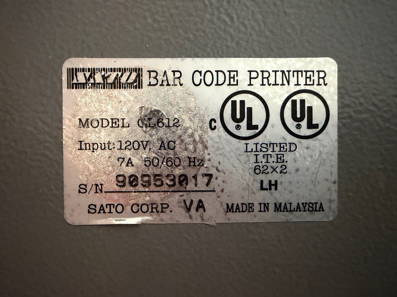 Load image into Gallery viewer, SATO CL612 Bar Code Printer
