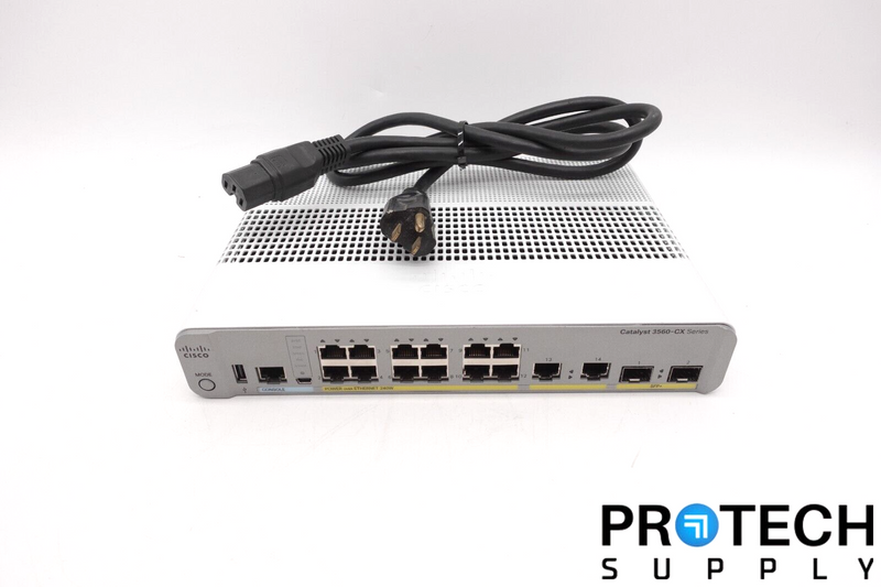 Load image into Gallery viewer, Cisco Catalyst WS-C3560CX-12PD-S w/ Cable Series Switches 3560-CX with WARRANTY
