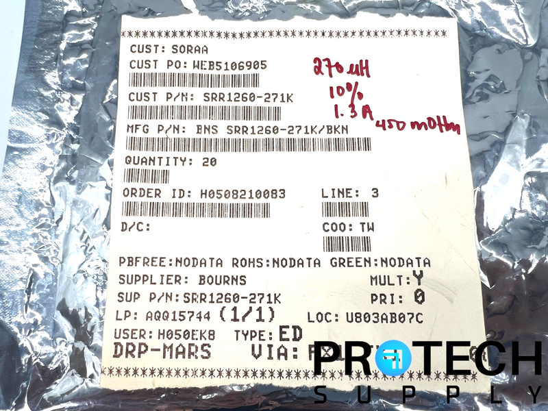 Load image into Gallery viewer, (Pack of 20) Bourns SRR1260-271K/BKN Wirewound Inductor NEW with WARRANTY
