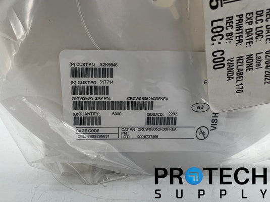(5000/Pk) Vishay Dale CRCW08052K00FKEA Chip Resistor 1/8W 2 kOhms ±1% NEW