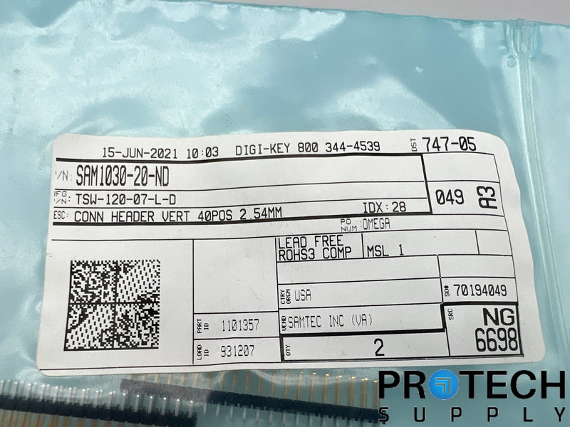 Load image into Gallery viewer, 2/Pk Samtec Connector Header 40 Position SAM1030-20-ND NEW with WARRANTY
