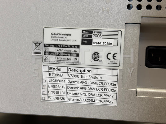 Agilent Versatest V5000 Semiconductor Memory Tester System