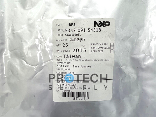 25/Pk NXP SJA1105QELY 5-Port Automotive Gigabit Ethernet Switch with WARRANTY