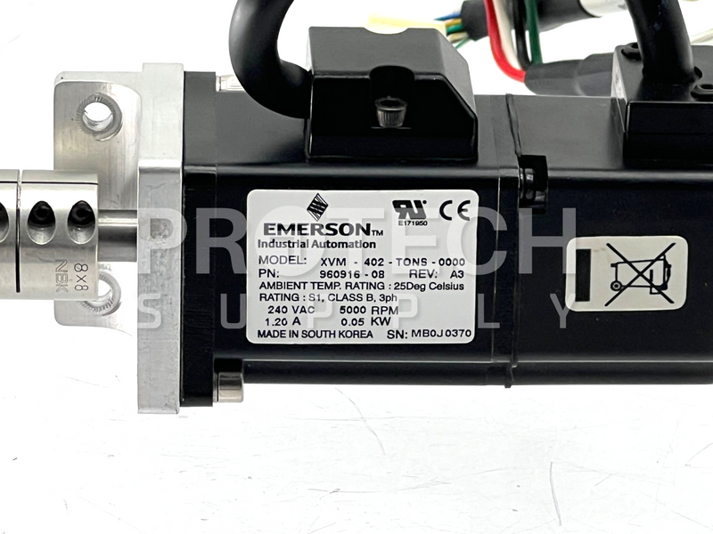 Load image into Gallery viewer, EMERSON XVM-402-TONS-D001 Servo Motor 960916-0B GUARANTEED
