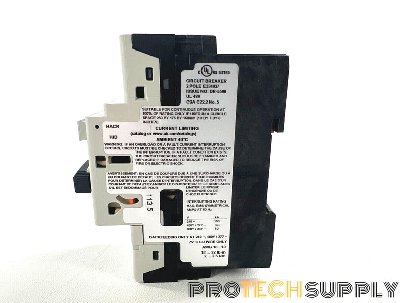 Load image into Gallery viewer, Allen Bradley UL 489 2-Pole Circuit Breaker 140U-D6D2-B20 with WARRANTY
