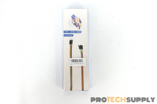 Elegoo 120pc Breadboard Multicolored Dupont Wire Ribbon Cables NEW with WARRANTY