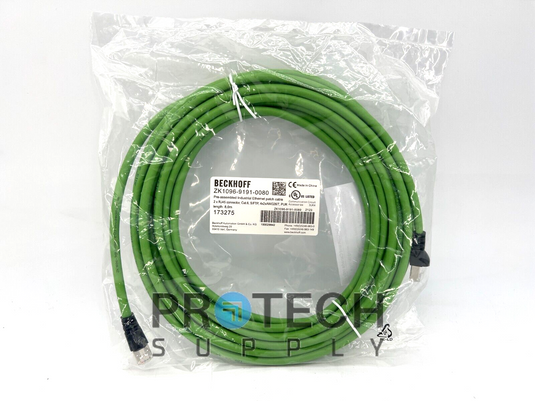 Beckhoff ZK1096-9191-0080 Ethernet Patch Cable NEW with WARRANTY