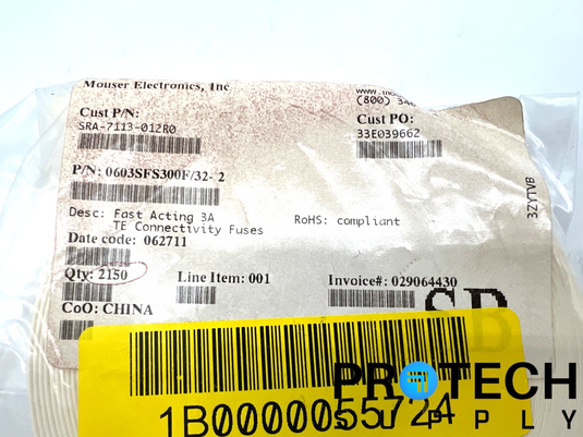(2150 Per Reel) Littelfuse 0603SFS300F/32-2 Fuse Board Mount NEW w/ WARRANTY