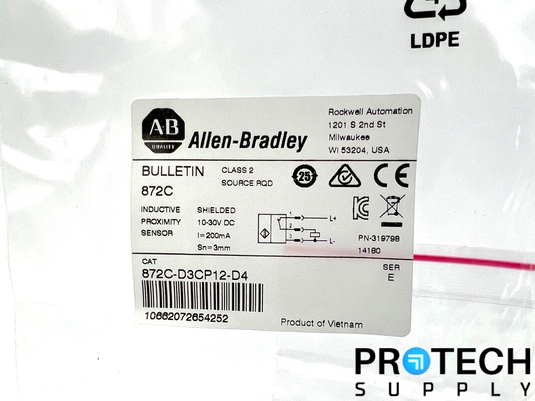 Allen-Bradley 872C-D3CP12-D4 Inductive Proximity Sensor NEW with WARRANTY