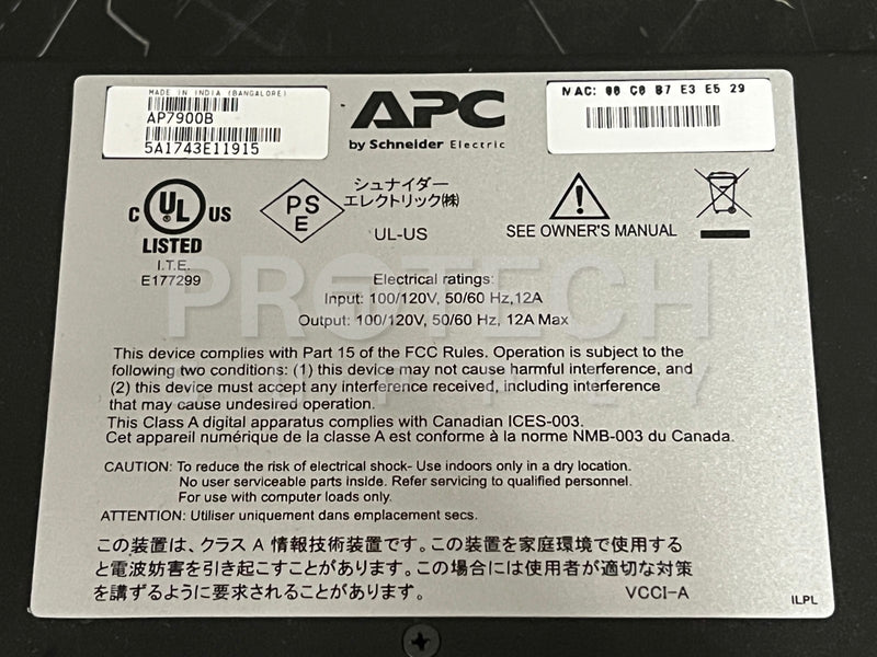 Load image into Gallery viewer, APC AP7900B Switched Rack PDU 8-Outlet GUARANTEED
