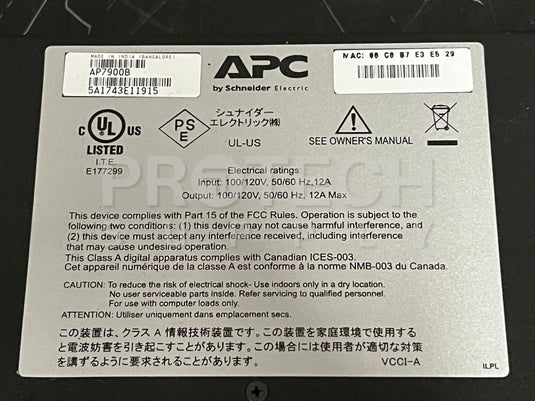 APC AP7900B Switched Rack PDU 8-Outlet GUARANTEED