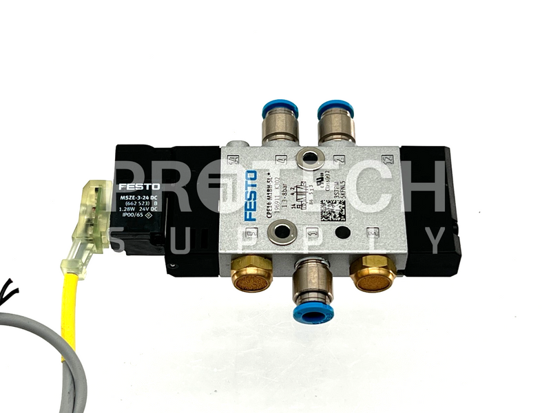 Load image into Gallery viewer, Festo CPE14-M1BH-5L Solenoid Valve 196911 + MSZE-3-24 Coil Assy with WARRNTY
