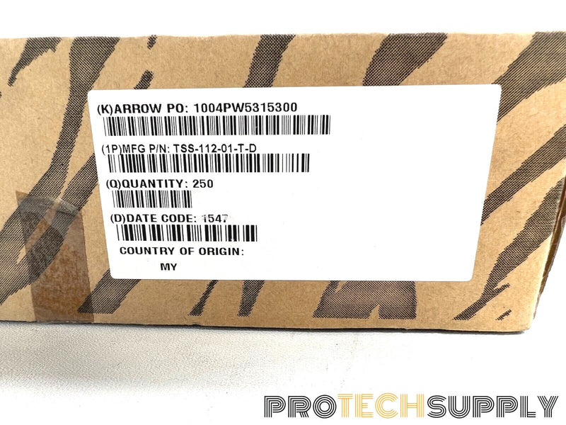 Load image into Gallery viewer, NEW (Box of 250) Samtec TSS-112-10-T-D Connector Header 24 Poles with WARRANTY
