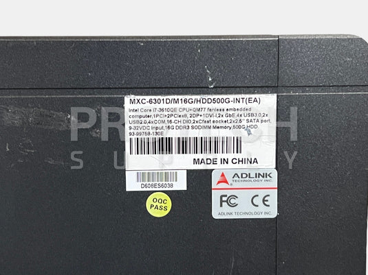 Adlink MXC-6301D Fanless Embedded Computer Intel Core i7-3610QE GUARANTEED